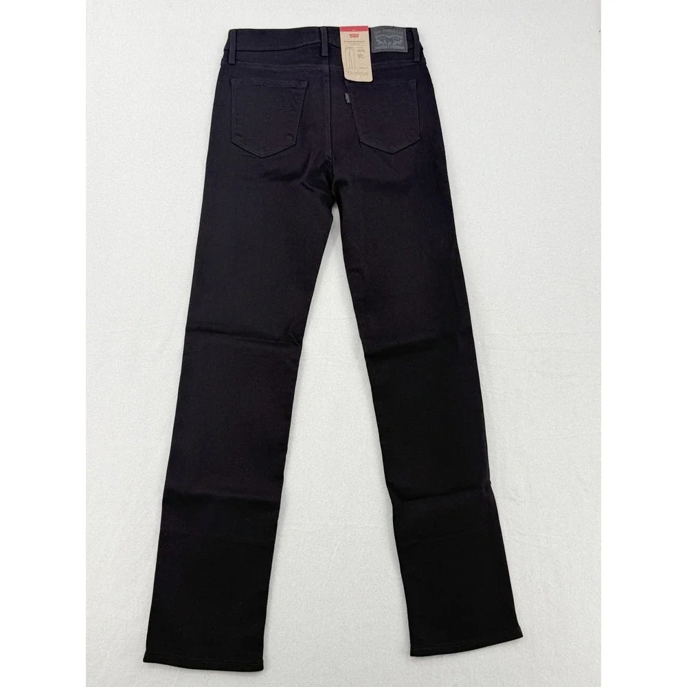 Levis 314 Shaping Straight Jeans Womens 27x32 Black Mid Rise Stellar Stretch